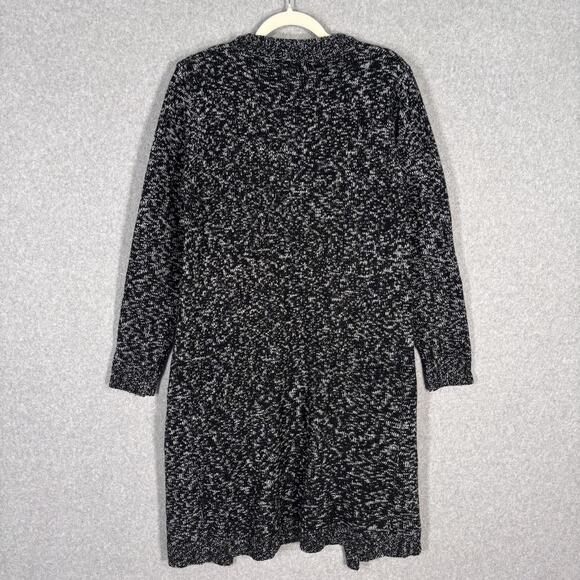 Timing Duster Cardigan Sweater Medium Marled Long Pockets Lounge Comfy Cozy - Picture 10 of 12